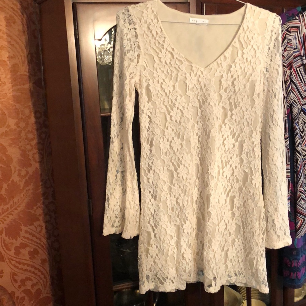Cream Lace Dress sz Small